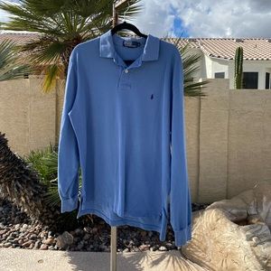 🎉 Polo by Ralph Lauren Blue Long Sleeve L 🎉